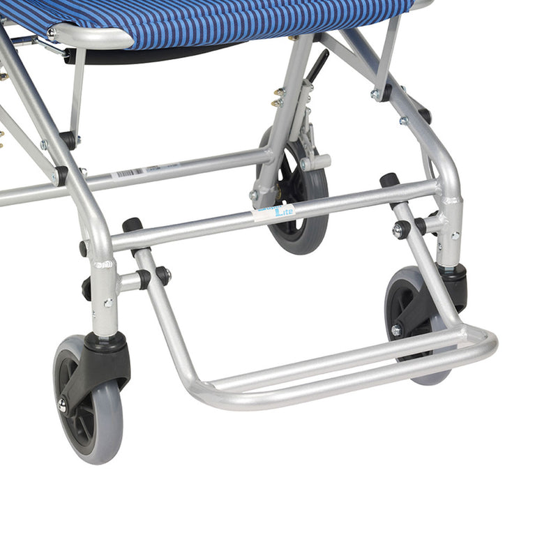 Drive Medical SL18 Super Light Foldable Wheeled Transport Chair with Carry Bag