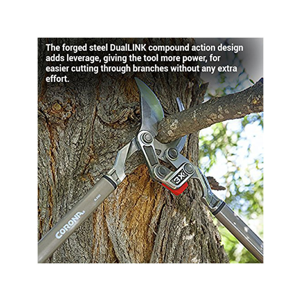 Corona Tools SL8180D 33 Inch Steel DualLINK Forged Bypass Lopper with Metal Caps - VMInnovations