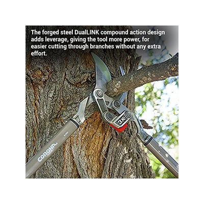 Corona Tools SL8180D 33 Inch Steel DualLINK Forged Bypass Lopper with Metal Caps - VMInnovations