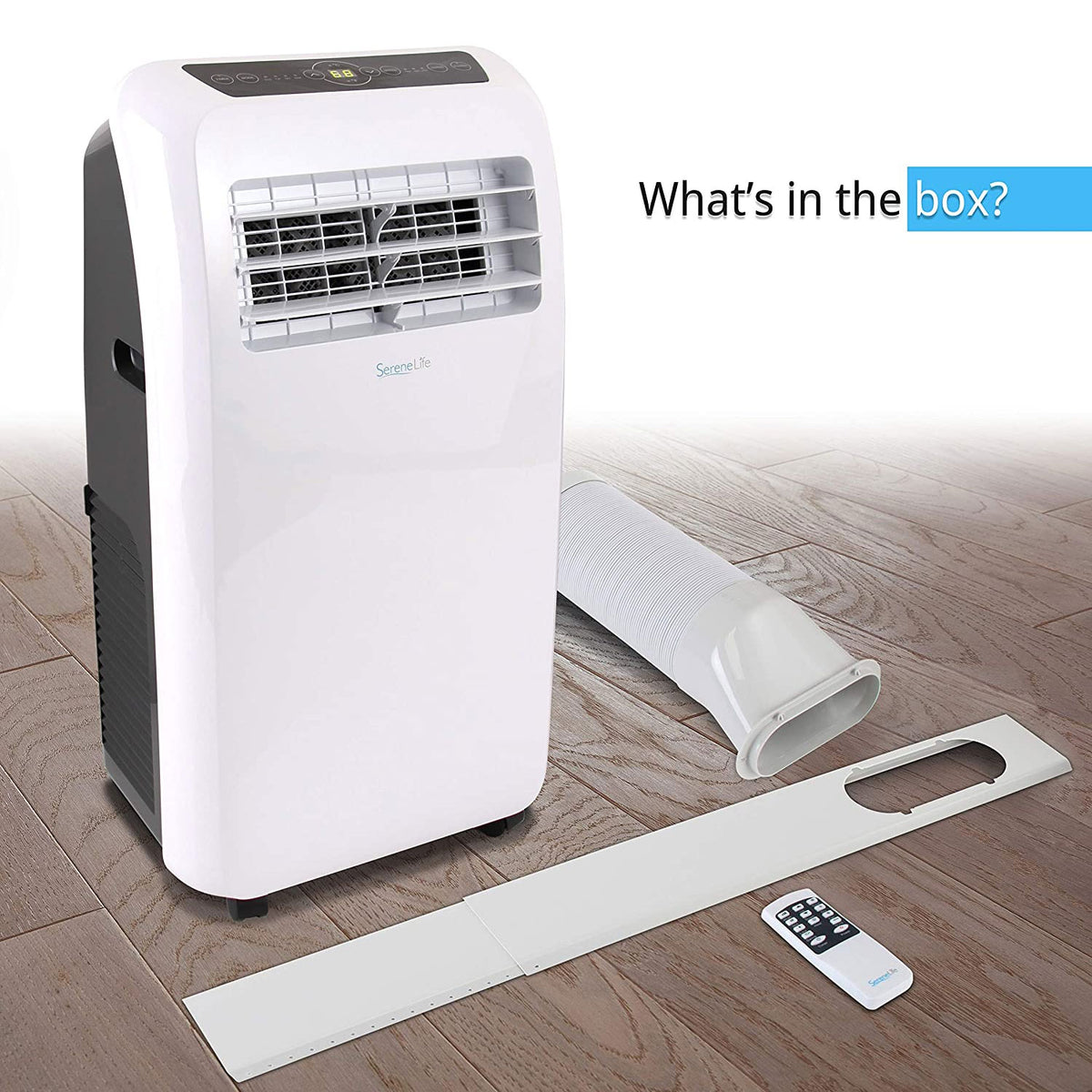 SereneLife SLACHT108 325 Square Feet 10000 BTU Air Conditioner/Heater w/ Remote