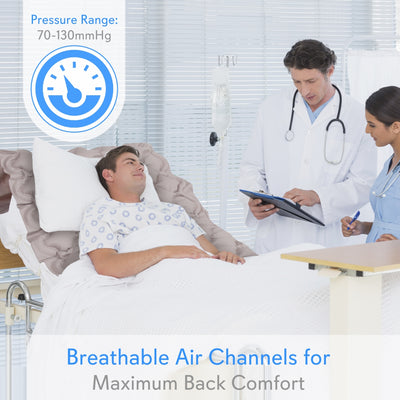 SereneLife Twin Inflatable Hospital Bed Bubble Pad Air Mattress w/ AC Pump(Used) - VMInnovations