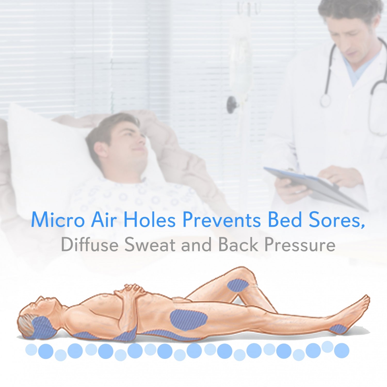 SereneLife Twin Inflatable Hospital Bed Bubble Pad Air Mattress w/ AC Pump(Used) - VMInnovations