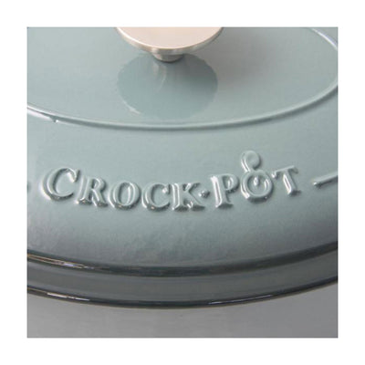 Crock-Pot 7 Quart Oval Enamel Cast Iron Covered Dutch Oven Slow Cooker (Used) - VMInnovations