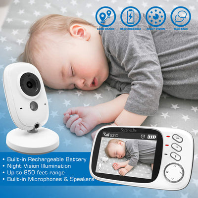 SereneLife Wireless Portable Camera & Video Display Baby Monitor System (2 Pack) - VMInnovations
