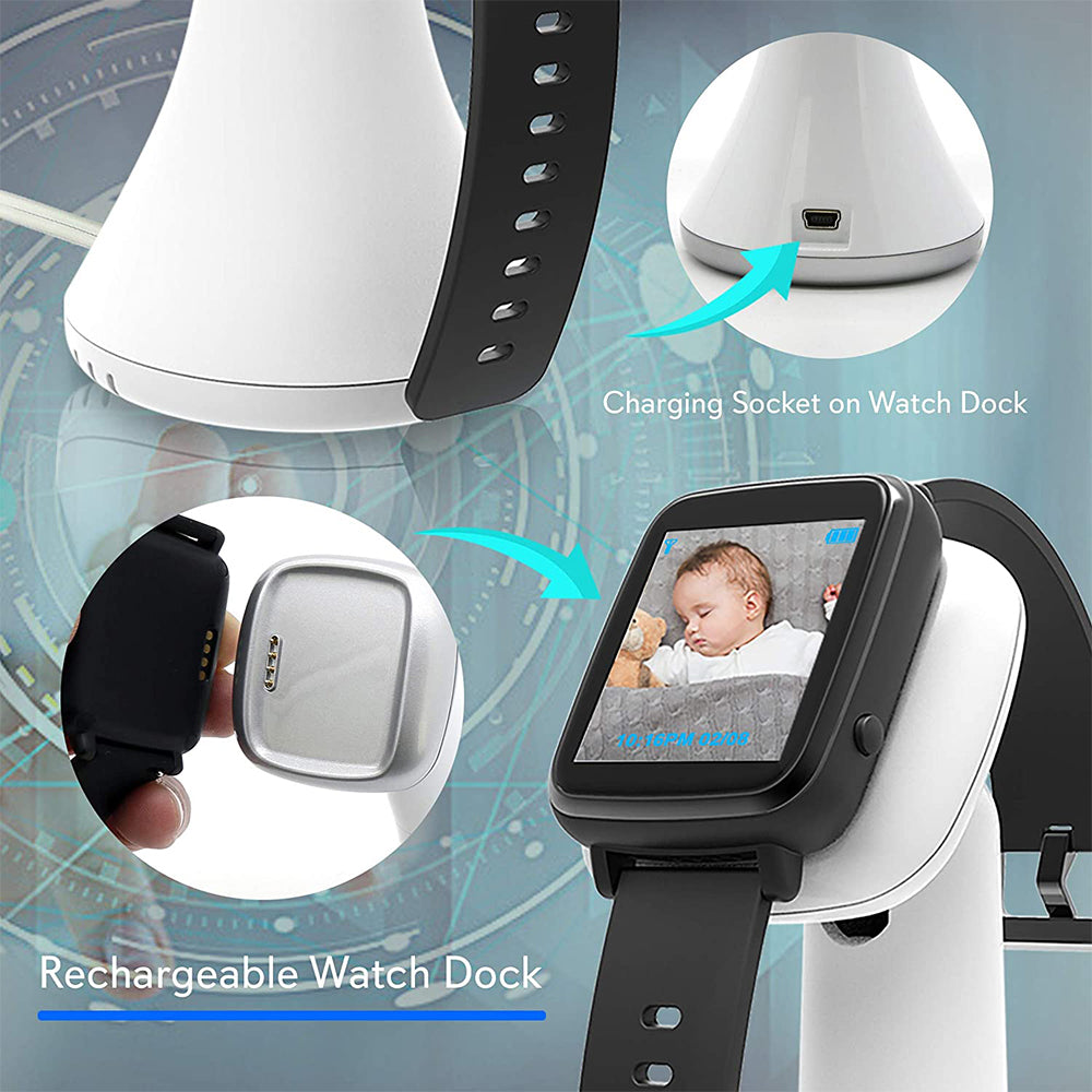 SereneLife SLBCAM550 Wireless Video Camera Streaming Baby Monitoring System