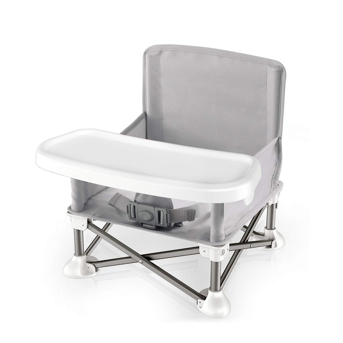 SereneLife SLBS66 Portable Baby Toddler Folding Booster Seat Feeding Chair, Gray - VMInnovations
