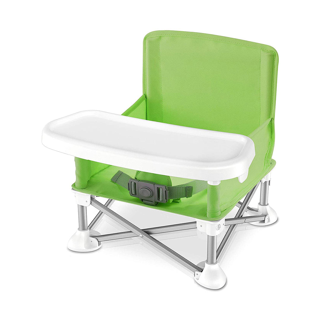 SereneLife Baby Toddler Folding Booster Seat Feeding High Chair Green (Open Box)