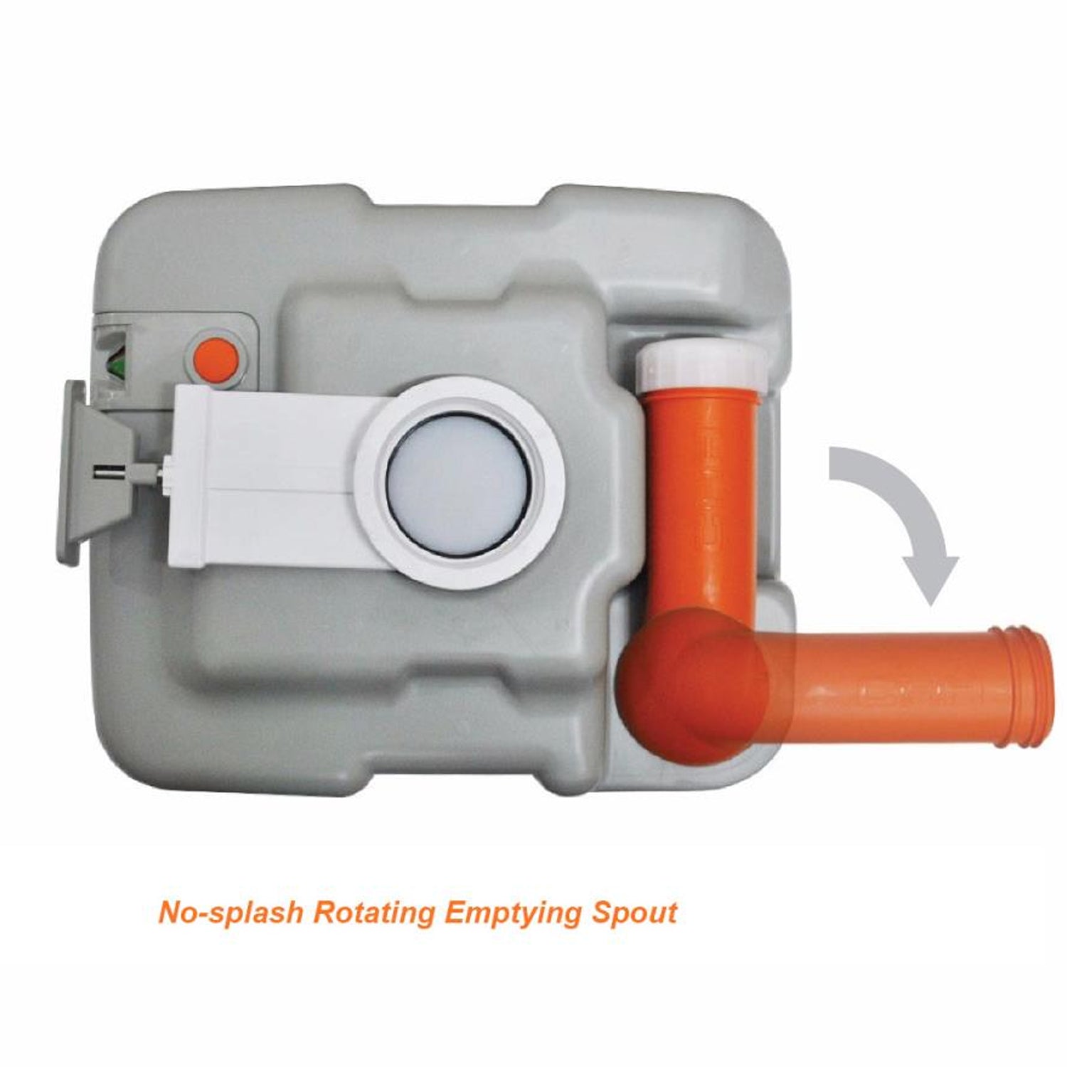 SereneLife 5.3 Gallon Portable Flushing Travel Camping RV Toilet (Used) - VMInnovations