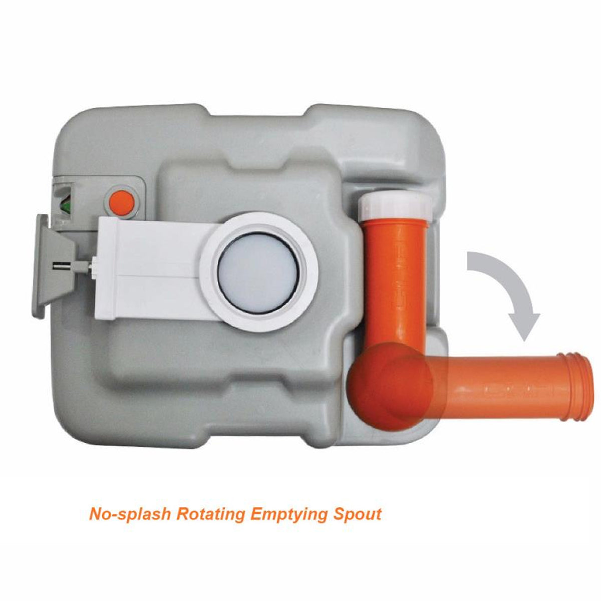 SereneLife Portable Flushing Indoor Outdoor Travel Camping RV Toilet (2 Pack)