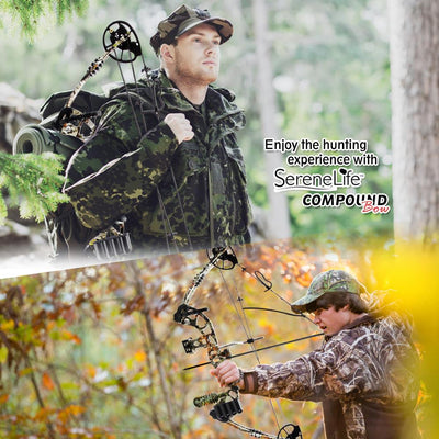 SereneLife Complete Compound Target Practice Bow and Arrow Kit, Right Handed - VMInnovations