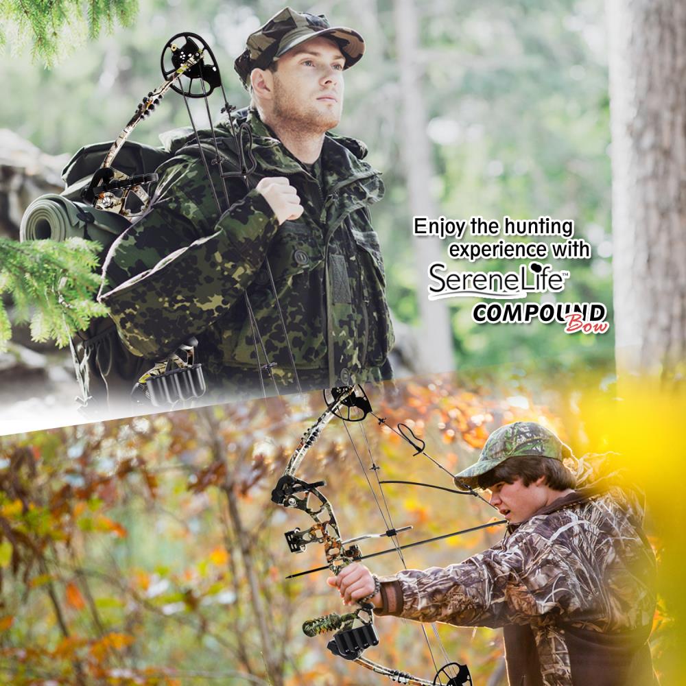 SereneLife Right Handed Complete Compound Target Practice Bow Package (4 Pack) - VMInnovations