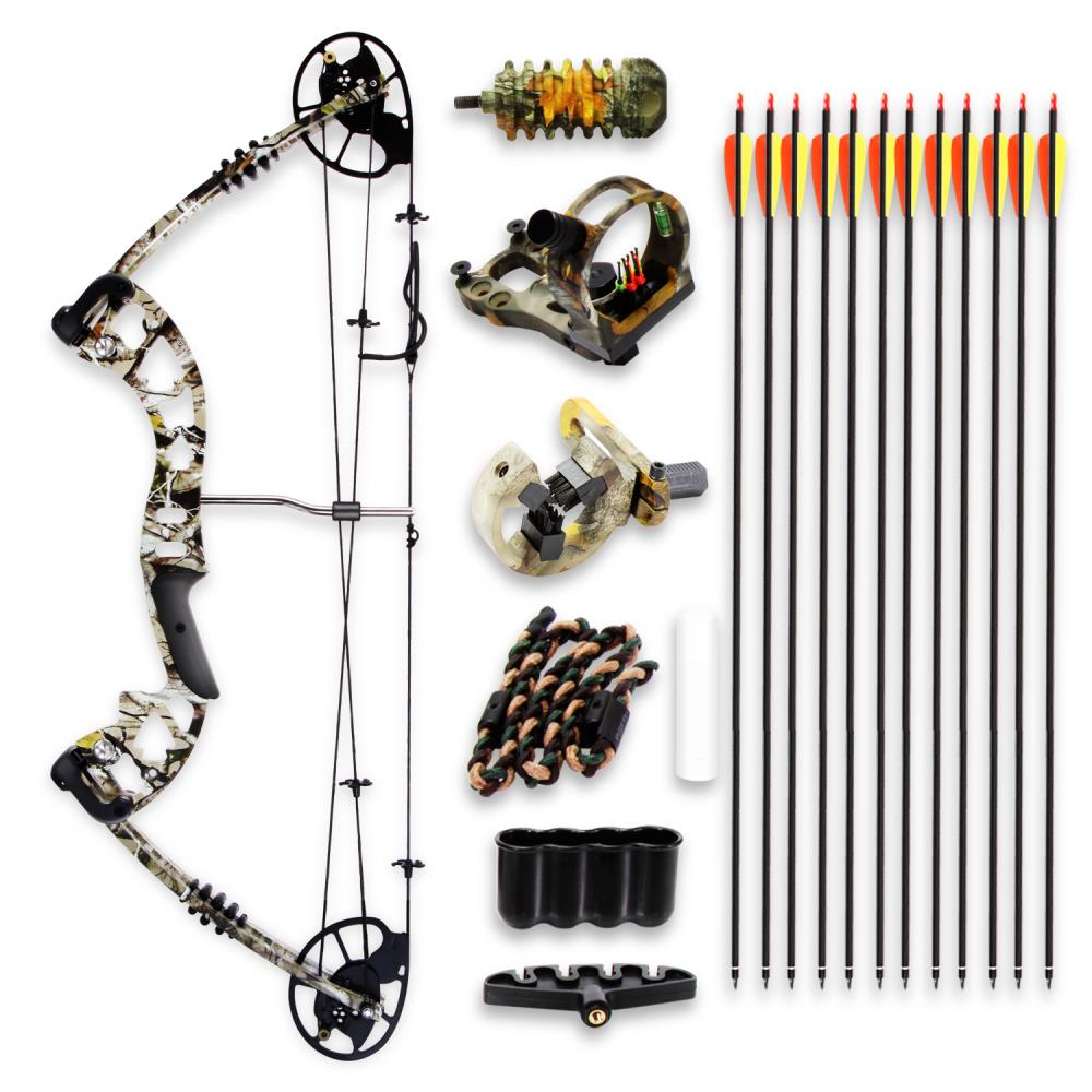 SereneLife Complete Compound Target Practice Bow and Arrow Kit, Right Handed - VMInnovations