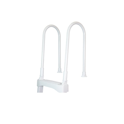 Vinyl Works In-Pool 4 Step Ladder for 60 Inch Swimming Pool Walls, White(2 Pack)