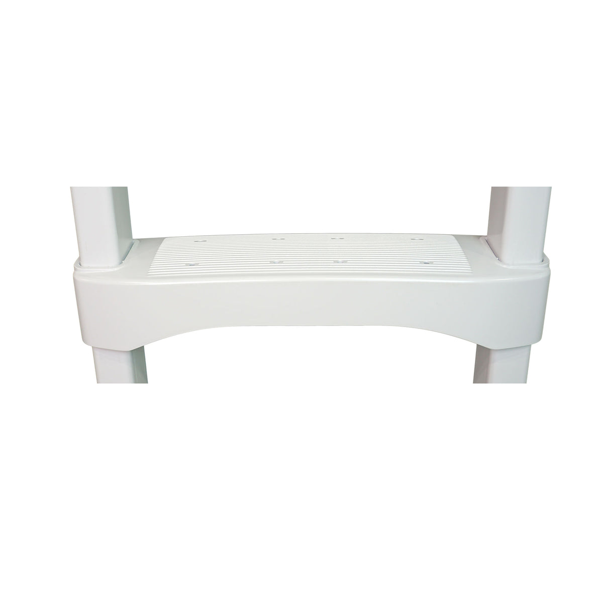 Vinyl Works In-Pool 4 Step Ladder for 60 Inch Swimming Pool Walls, White(2 Pack)