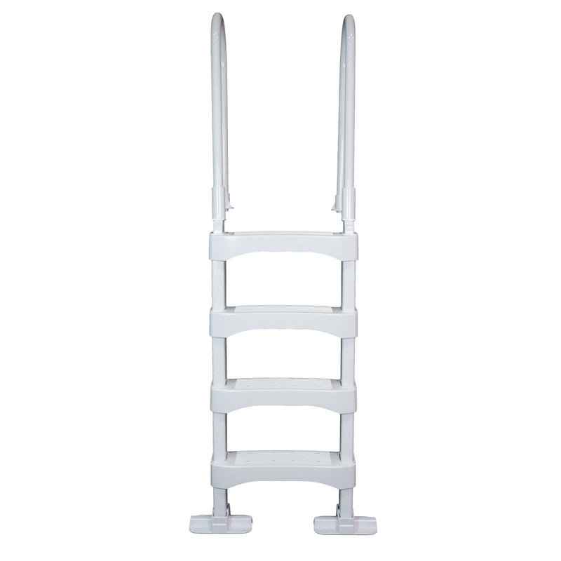 Vinyl Works 4 Step Ladder for 60" Swimming Pool w/Swimline Protective Ladder Mat - VMInnovations