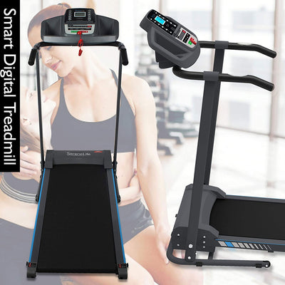 SereneLife Home Gym Fitness Equipment Smart Digital Folding Treadmill (2 Pack)