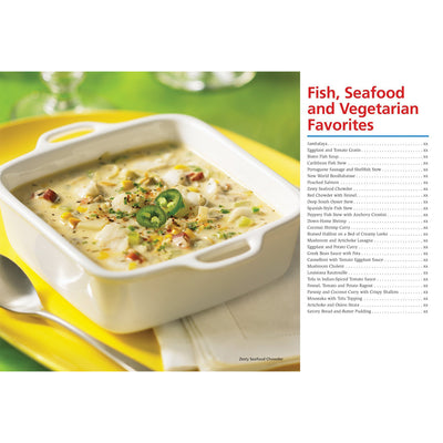Hamilton Beach Stay or Go 6 Quart Slow Cooker with Handles & 150 Recipe Cookbook