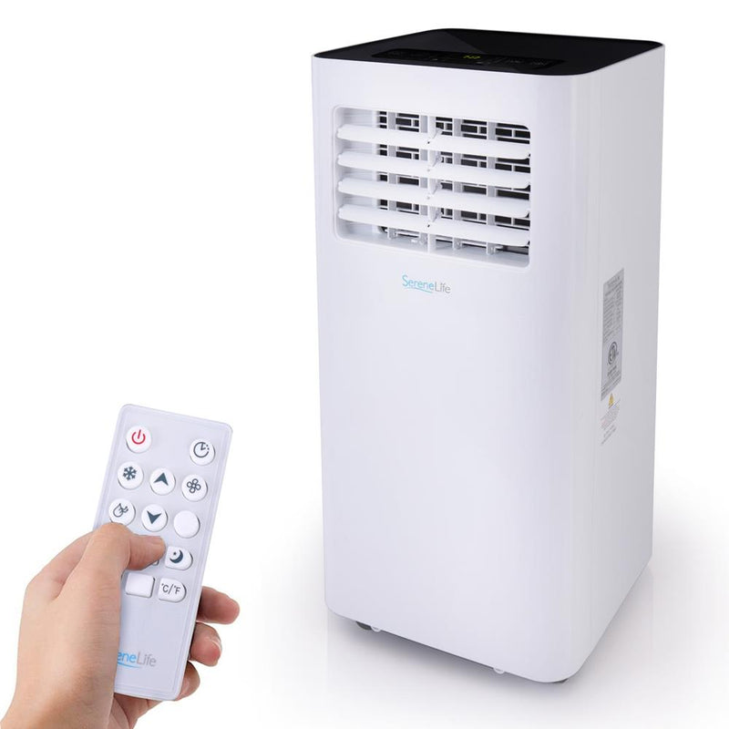 SereneLife SLPAC105W 300 Square Feet 10000 BTU Portable Air Conditioner w/Remote