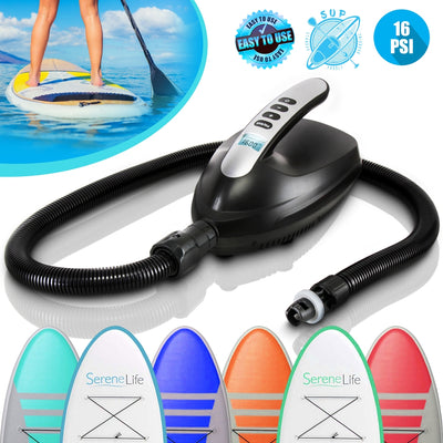 SereneLife Electric 12V Air Inflator and Deflator for Watersports (Open Box) - VMInnovations