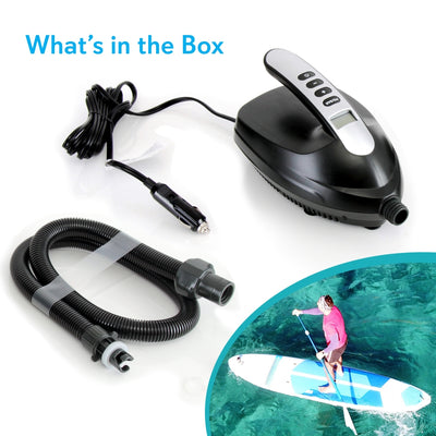 SereneLife Electric 12V Air Inflator and Deflator for Watersports (Open Box) - VMInnovations