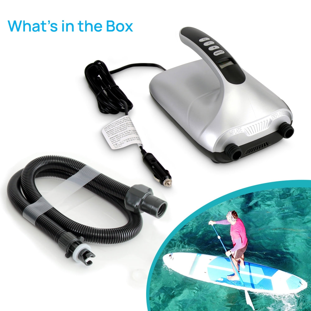 SereneLife Digital Air Pump Inflator Compressor for SUP Paddleboards (Open Box)