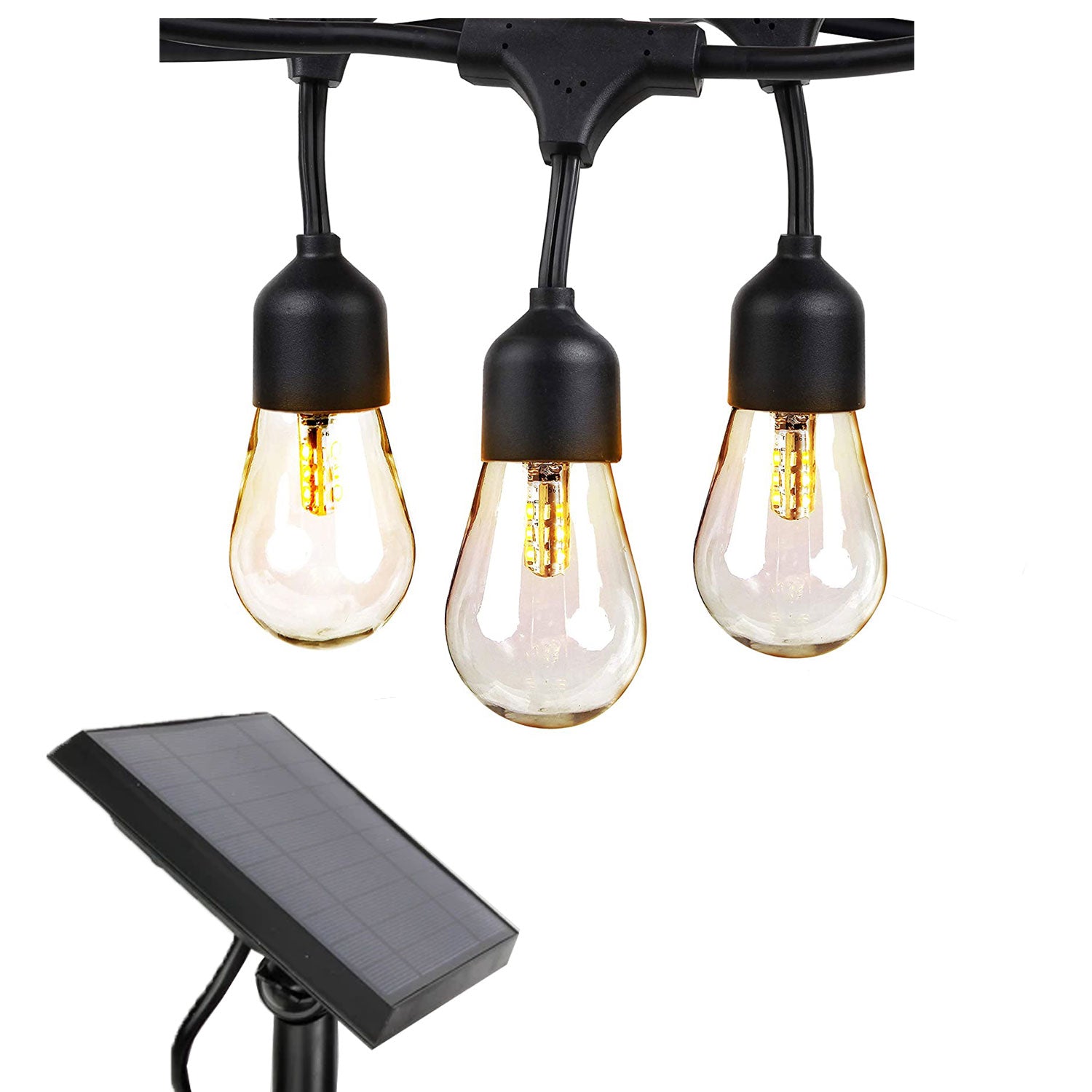 Brightech 48-Ft Weatherproof Solar Powered LED Outdoor String Lights (Used) - VMInnovations