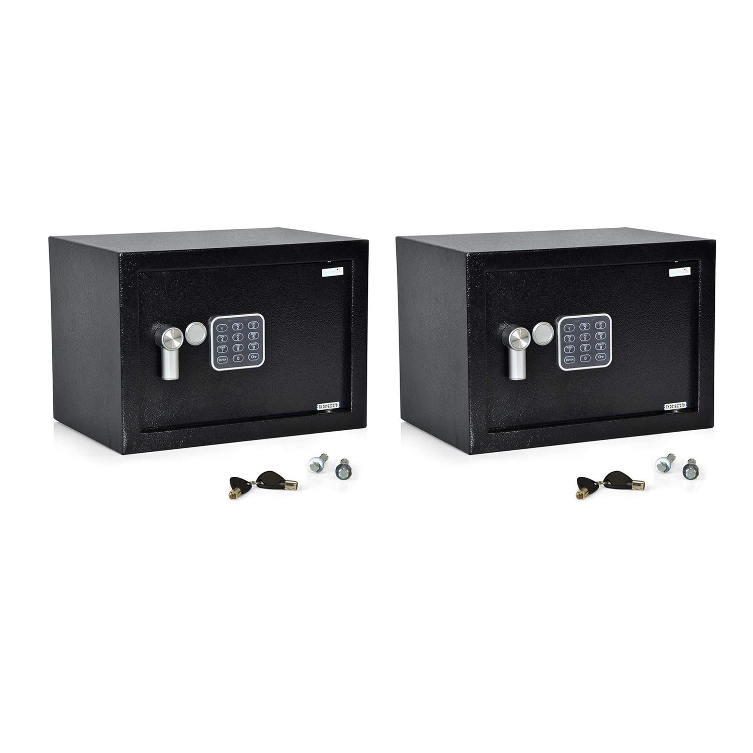 SereneLife SLSFE14 Fireproof Digital Combination Safe Box with Keys (2 Pack) - VMInnovations