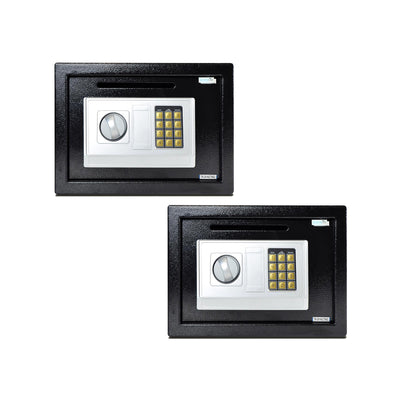 SereneLife SLSFE342 Electronic Combination Security Safe Box with Keys (2 Pack)