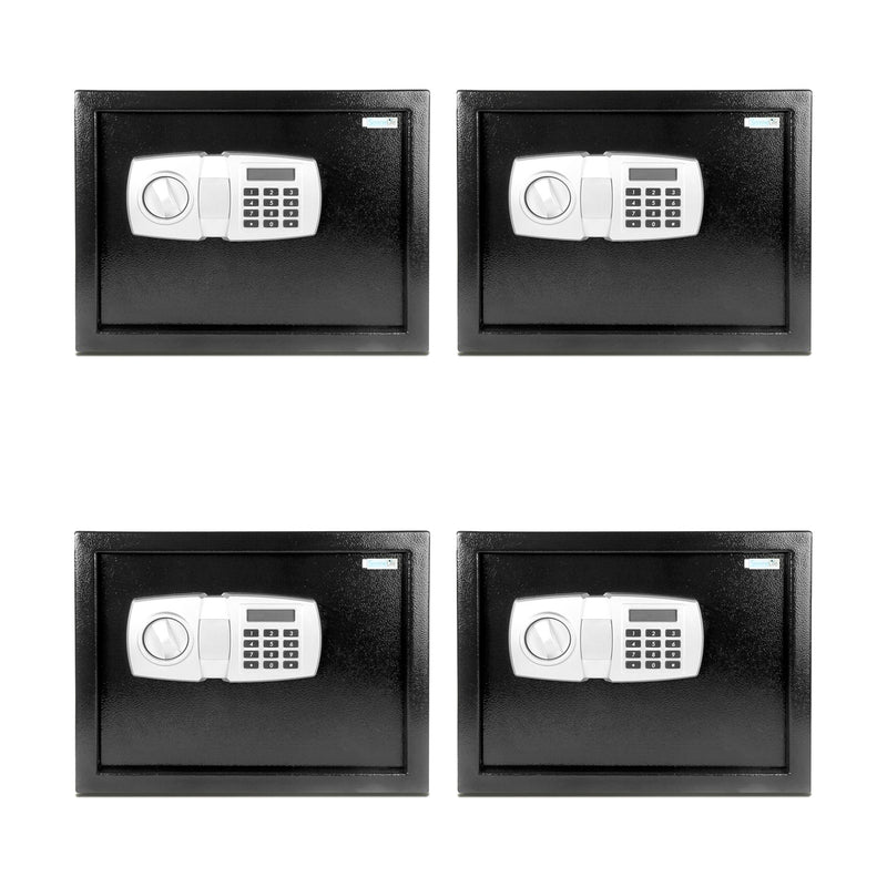 SereneLife Electronic Digital Combination Security Safe Box with Keys (4 Pack)