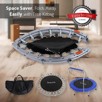 SereneLife 36" Portable Elastic Jumping Sports Trampoline, Kids Size (For Parts) - VMInnovations