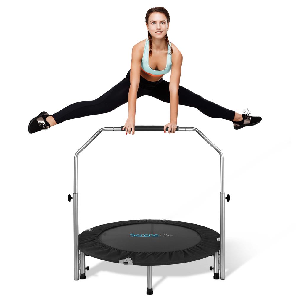 SereneLife 40 Inch Portable Pro Aerobics Jumping Sports Trampoline, Adult Size - VMInnovations