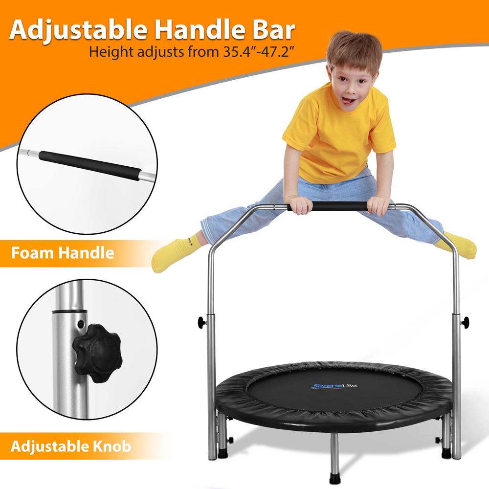 SereneLife 40 Inch Portable Pro Aerobics Jumping Sports Trampoline, Adult Size - VMInnovations