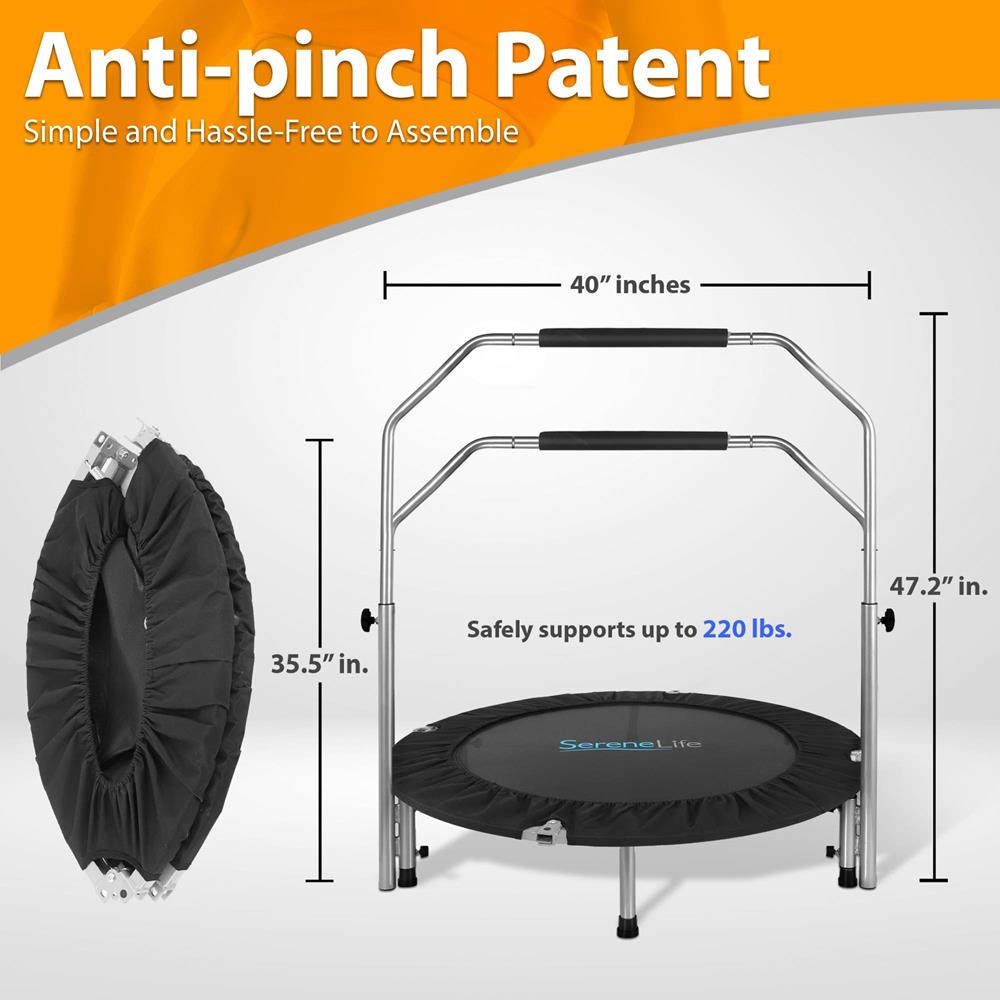 SereneLife 40 Inch Portable Pro Aerobics Sports Trampoline, Adult Size (2 Pack) - VMInnovations