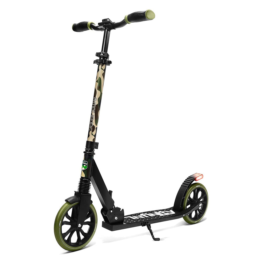 SereneLife Folding Kick Scooter with Large Wheels, Camo (Open Box) - VMInnovations
