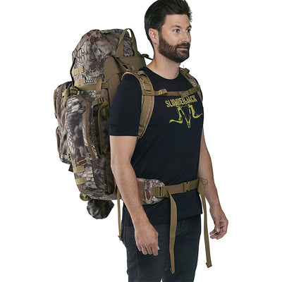 Slumberjack Lightweight Hunting Backpack w/ Rifle Rest, Camouflage (Open Box)