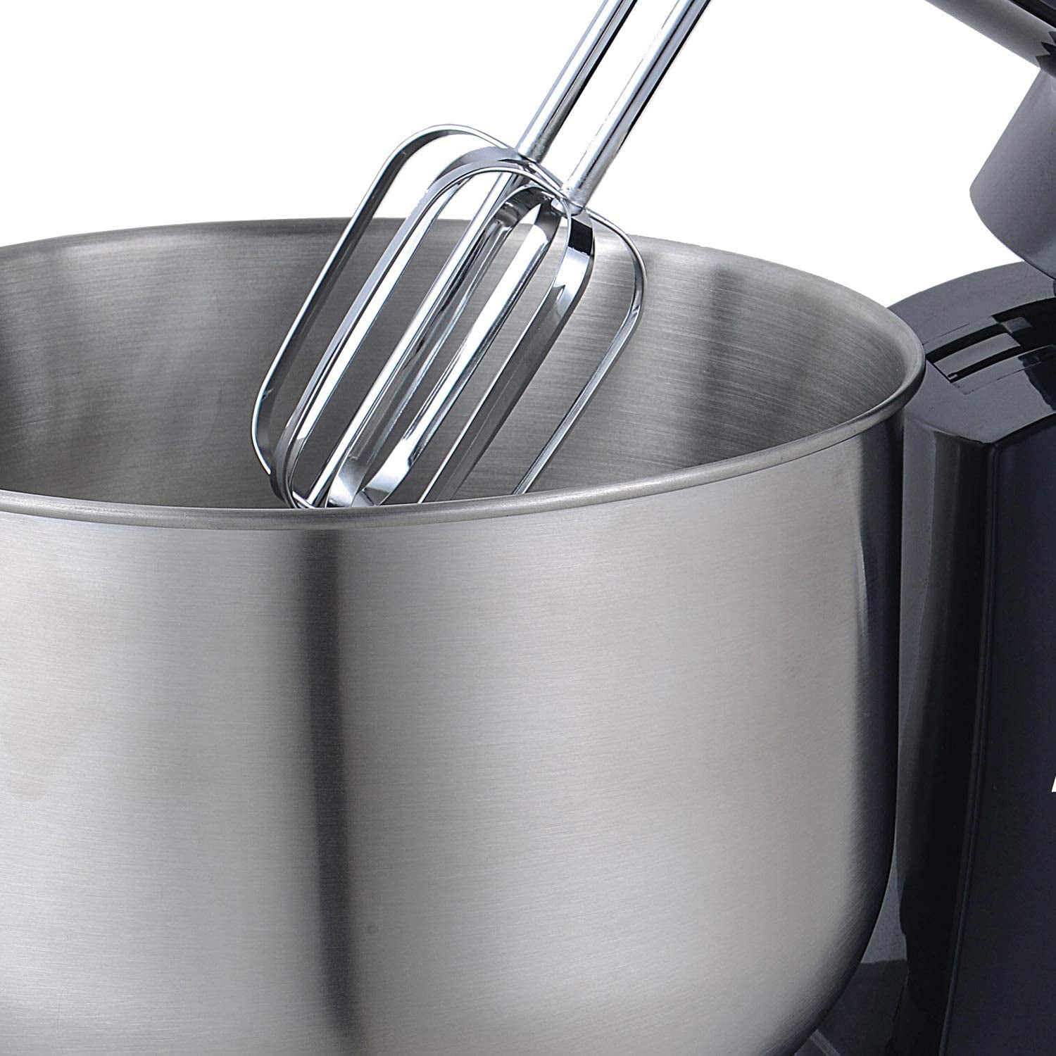 Brentwood 5-Speed Stand Mixer with 3 Quart Stainless Steel Mixing Bowl, Black