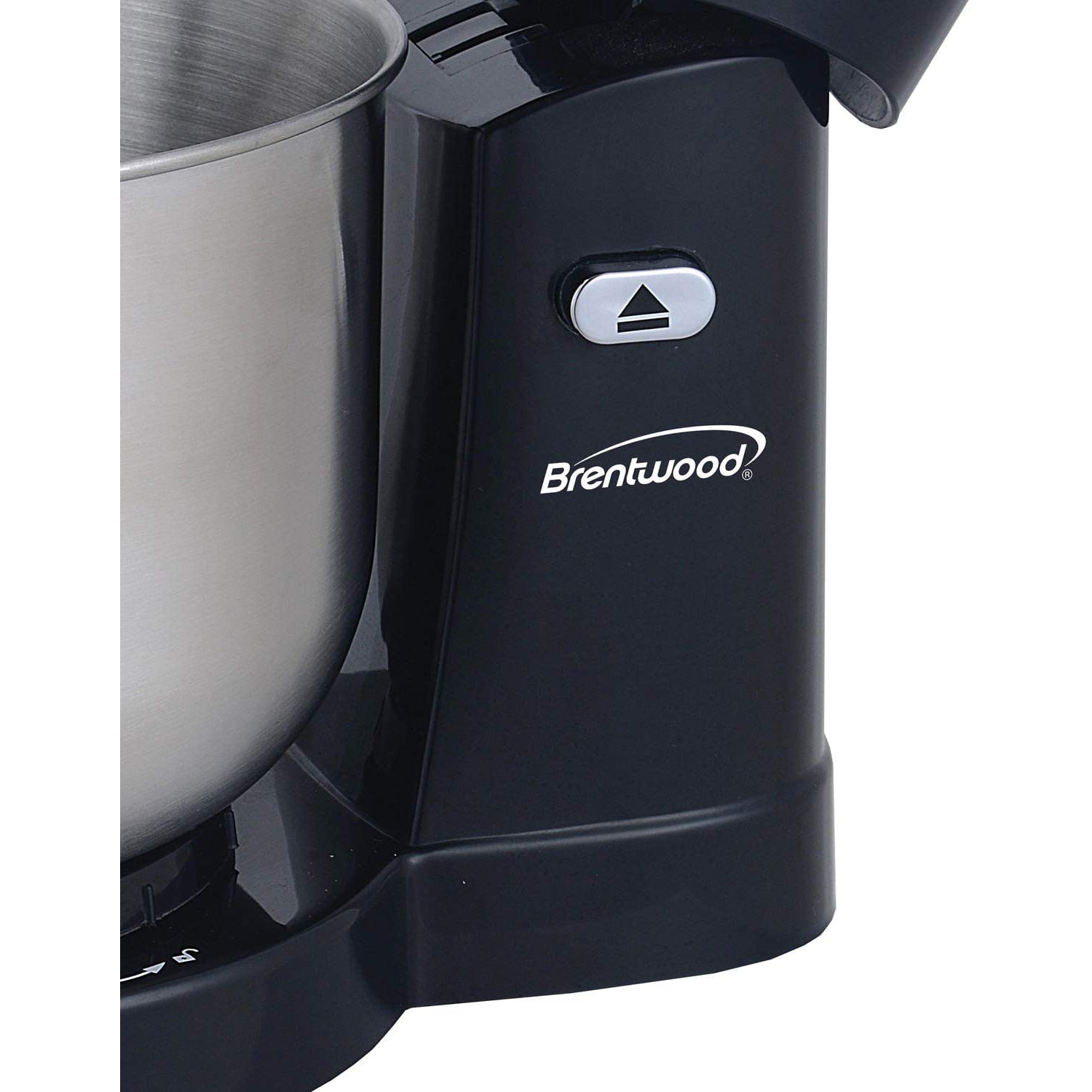 Brentwood 5-Speed Stand Mixer with 3 Quart Stainless Steel Mixing Bowl, Black