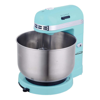 Brentwood SM-1162BL 250 Watt 5 Speed 3.5 Quart Baking Stand Mixer, Blue (Used) - VMInnovations