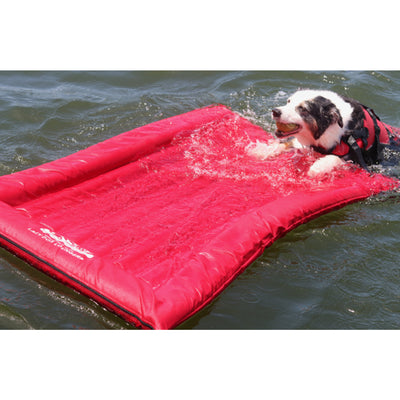 The Better Options Company Lazy Dog Lounger Pool & Lake Raft Float, Small, Red