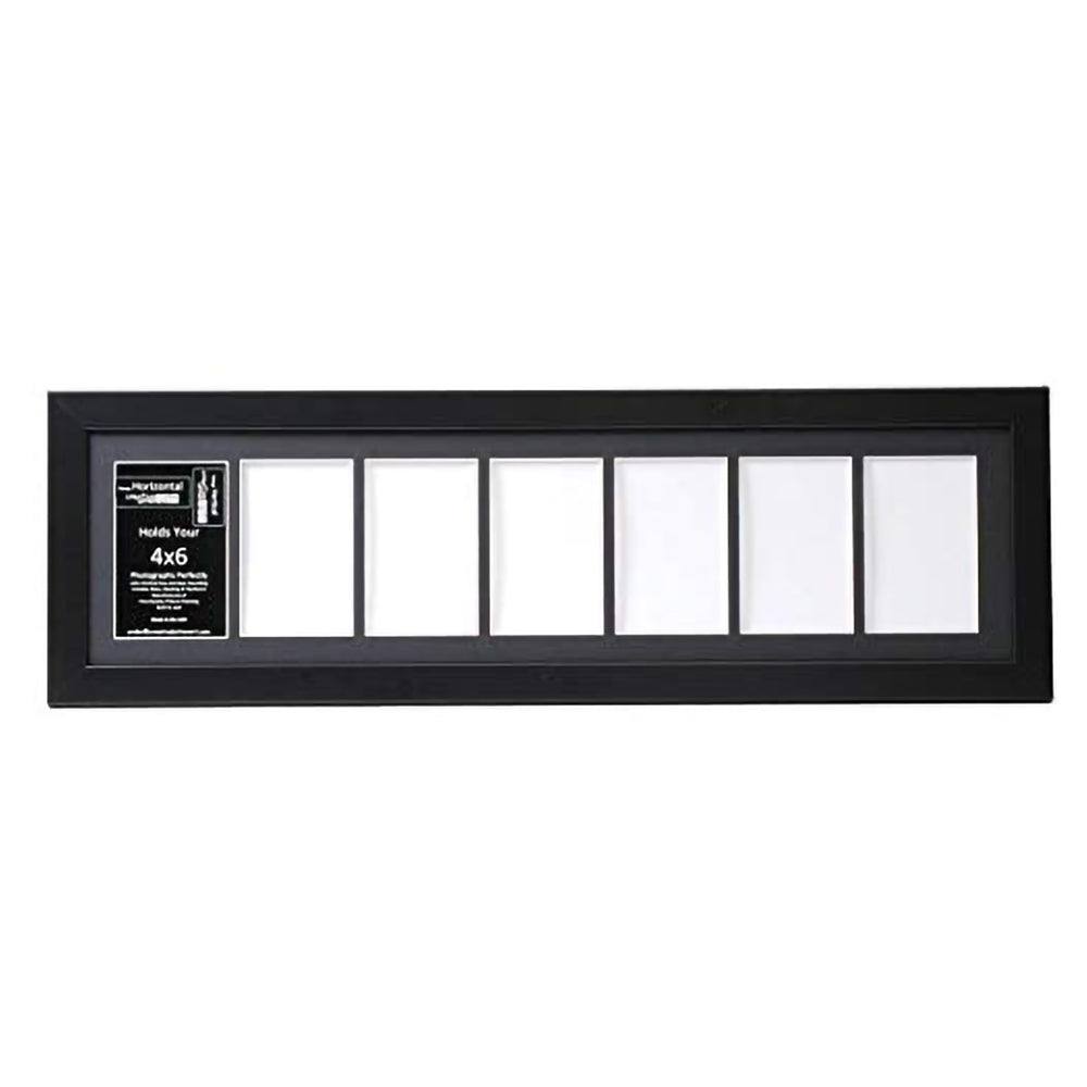 Creative Letter Art 8x30 Wall Picture Frame and Black Mat, Black (Open Box)
