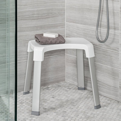 Better Living 70095 SMART 4 Shower Rust Proof Non Slip Aluminum Bench, White