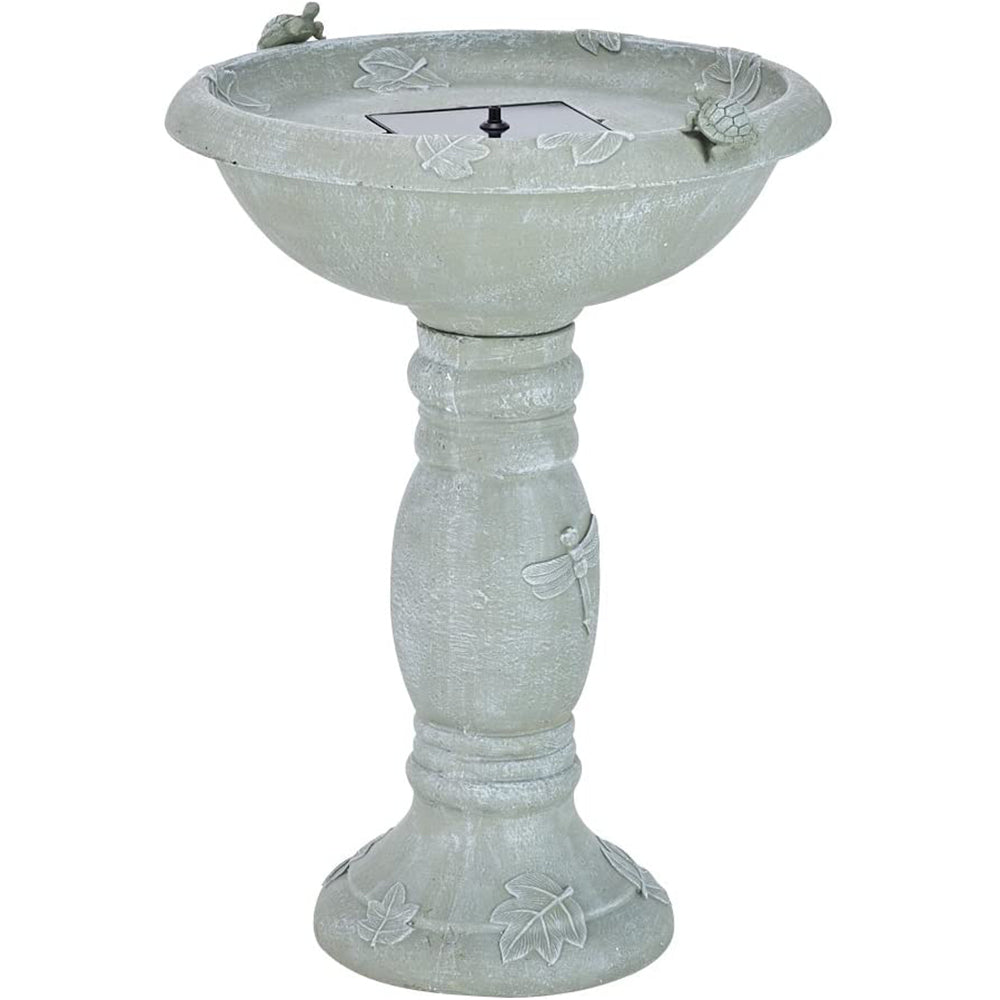 Smart Solar Country Gardens Solar Powered Concrete Bird Bath Fountain (Open Box)