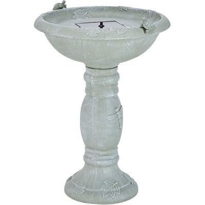 Smart Solar Country Gardens Solar Powered Concrete Bird Bath Fountain (Open Box)