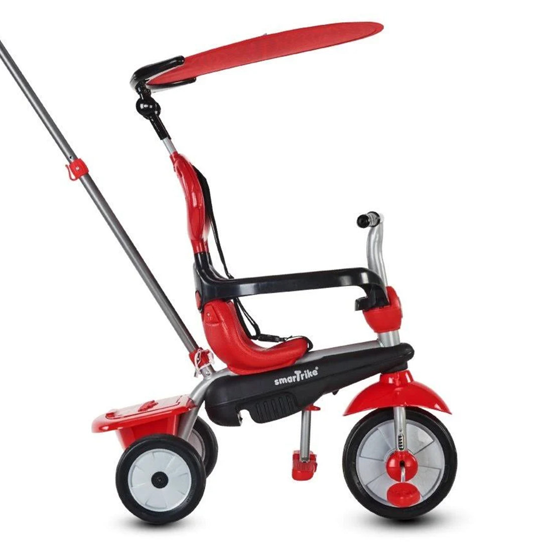 smarTrike Zoom 4 in 1 Toddler Trike Tricycle Toy for 15 to 36 Months, Red (Used)