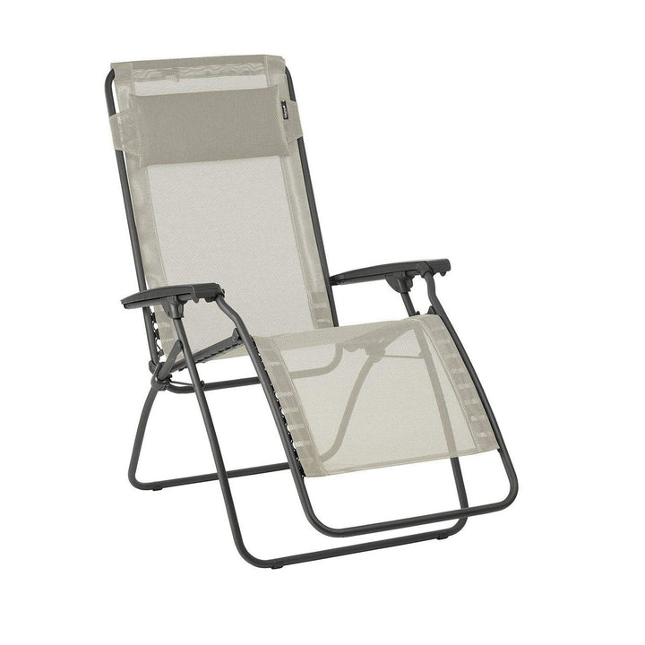 Lafuma R-Clip Batyline Iso Relaxation 0 Gravity Outdoor Lounge Recliner, Seigle