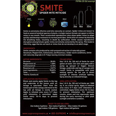 Supreme Growers SP10020 SMITE Natural Spider Mite Pesticide Concentrate, 8 Ounce