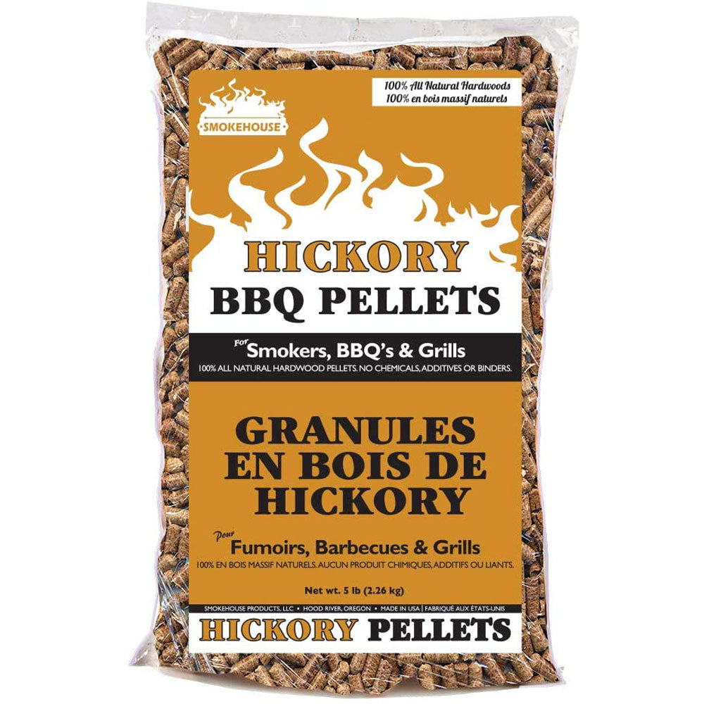 Smokehouse Hickory BBQ Smoker & Grill Smoking Hardwood Wood Pellets, 5 Pound Bag