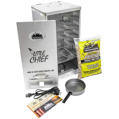 Smokehouse Little Chief Front Load Cooking BBQ Electric Wood Chip Smoker Grill