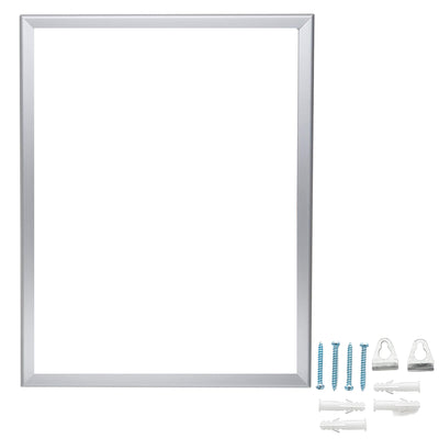 SnapeZo Aluminum Metal Snap Poster Frame, Silver, 22 x 28 Inches (Open Box)