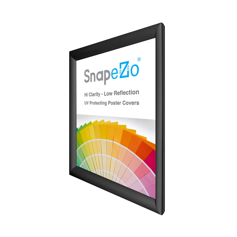 SnapeZo Aluminum Metal Front Loading Snap Poster Frame, Black, 24 x 32 Inches